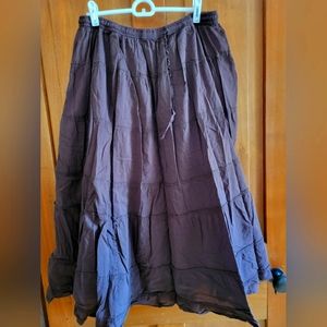 Breezy Tiered Cotton Skirt